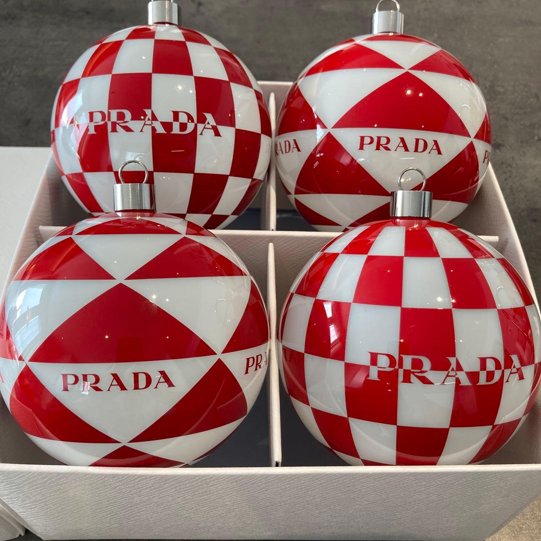 極美品】PRADA プラダ クリスマスオーナメント ガラス飾り - メルカリ