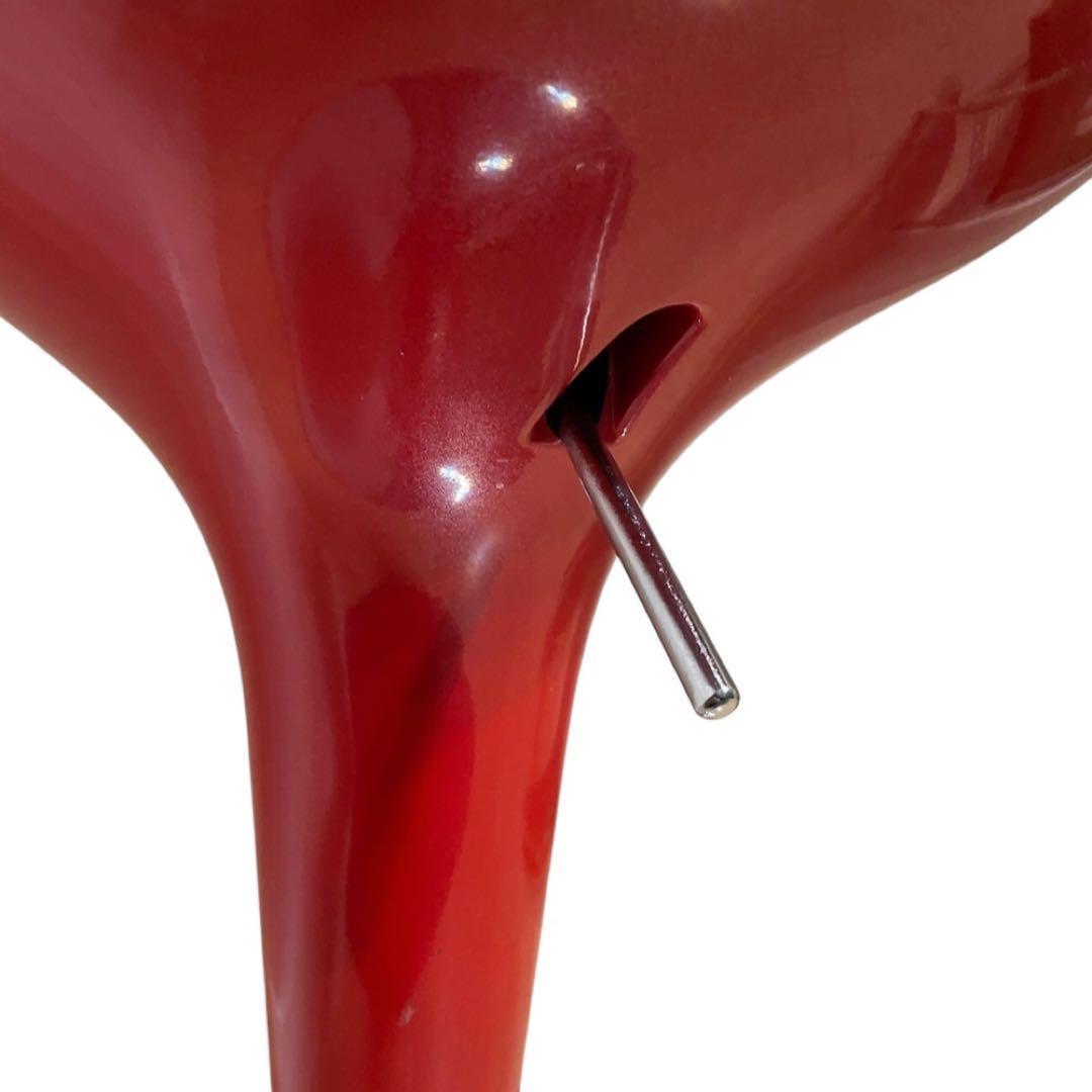 バーチェア　バースツール　カウンターチェア　レッド　レトロ　アンティーク