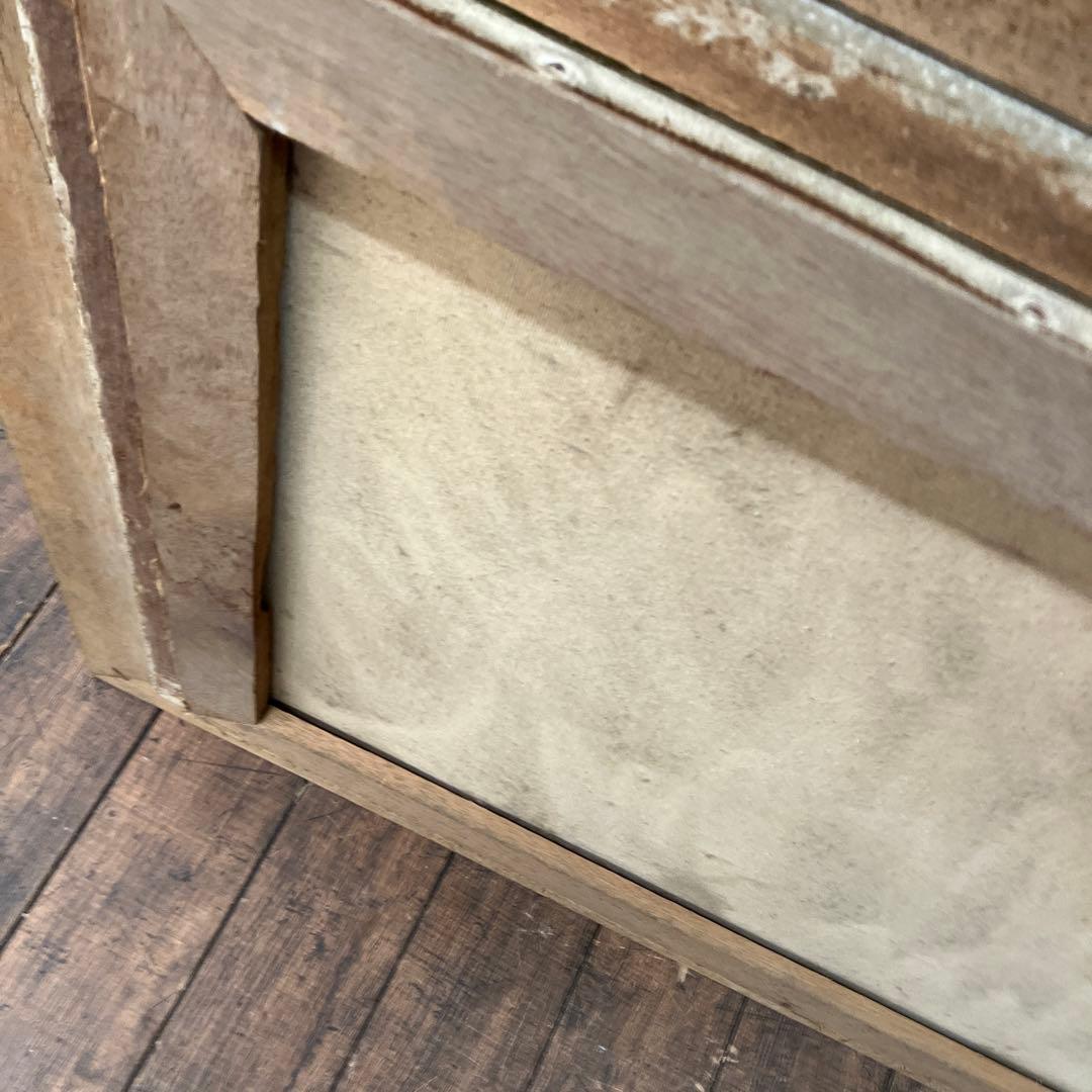 アンティーク 山水 紅葉 油彩画 油絵 風景画 金縁 絵画 オブジェ アート