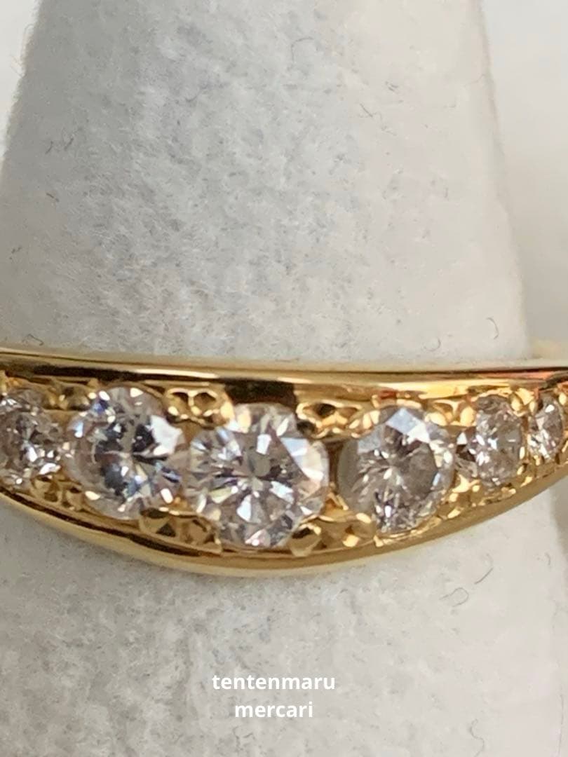 K18 ☆ ダイヤモンドエタニティリング ☆ オーダーメイド・10号・4.6g