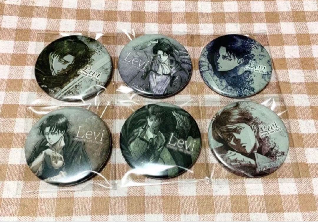 進撃の巨人 缶バッジコレクション リヴァイ兵長 缶バッジコンプセット