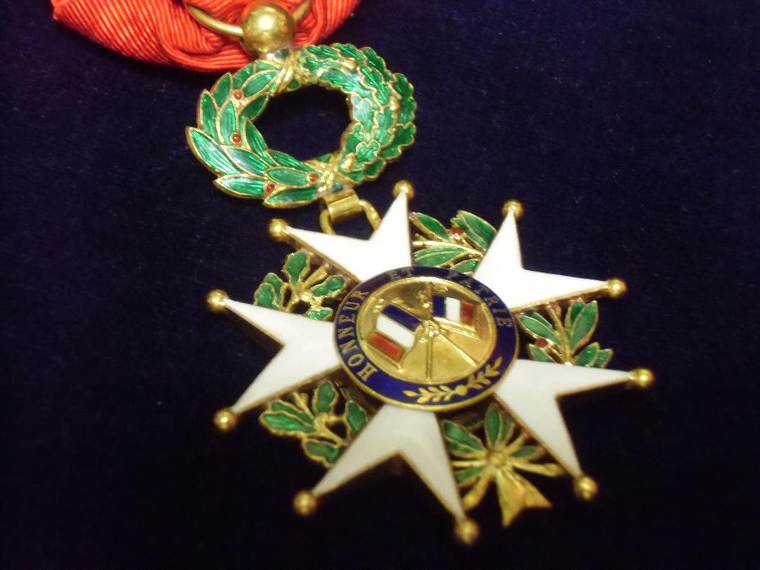 Ｆフランス軍＊金製/ＧＯＬＤ＊１８７０ レジオンドヌール勲章＊将校級（実物）