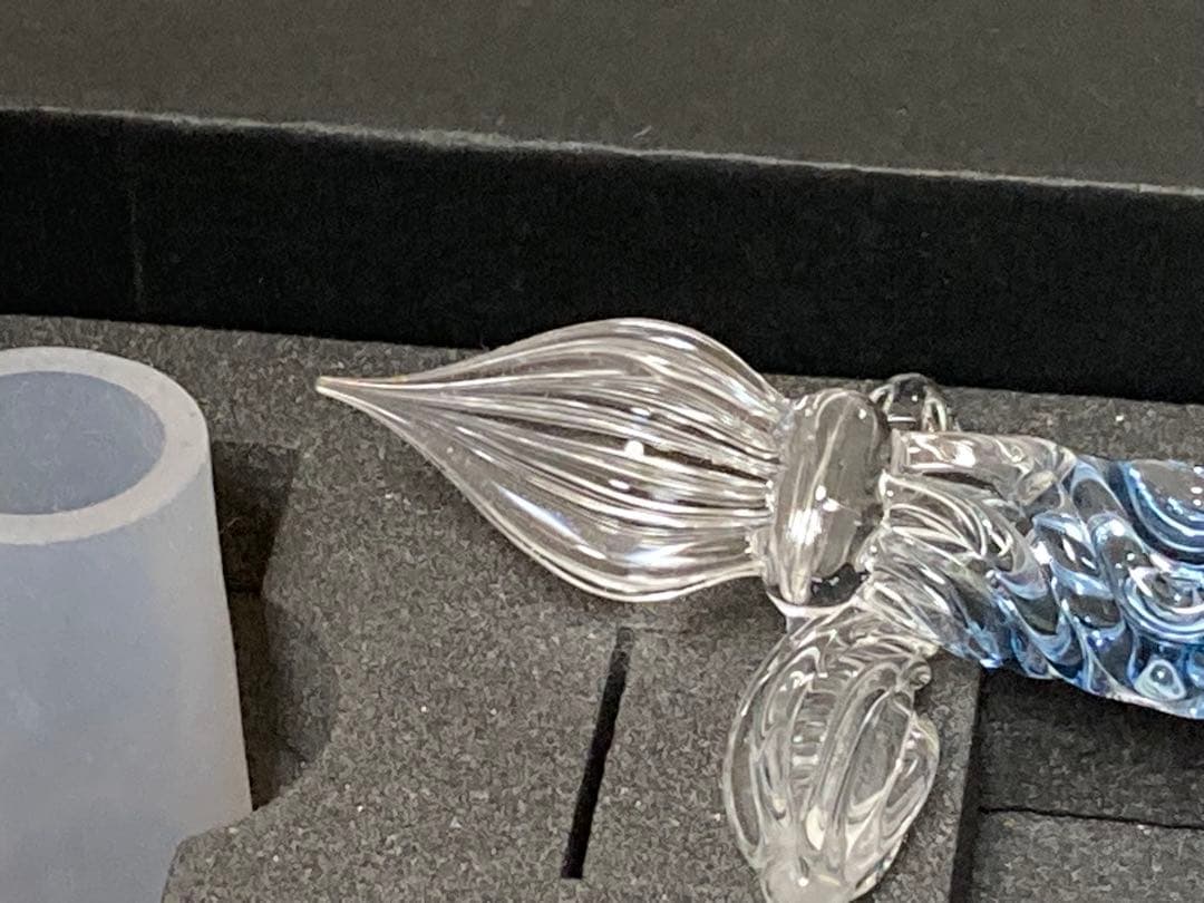 paraglass ガラスペン 青色 透明 - AACLICK.COM