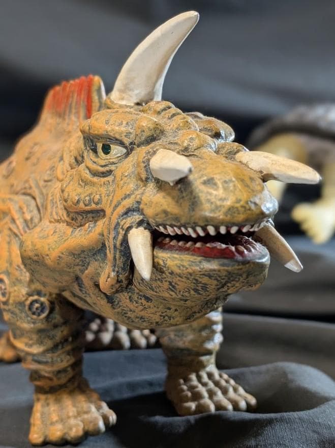 昭和ガメラ（スケスケ）＆ジャイガー（エクスプラス）ソフビフィギュア２体セット