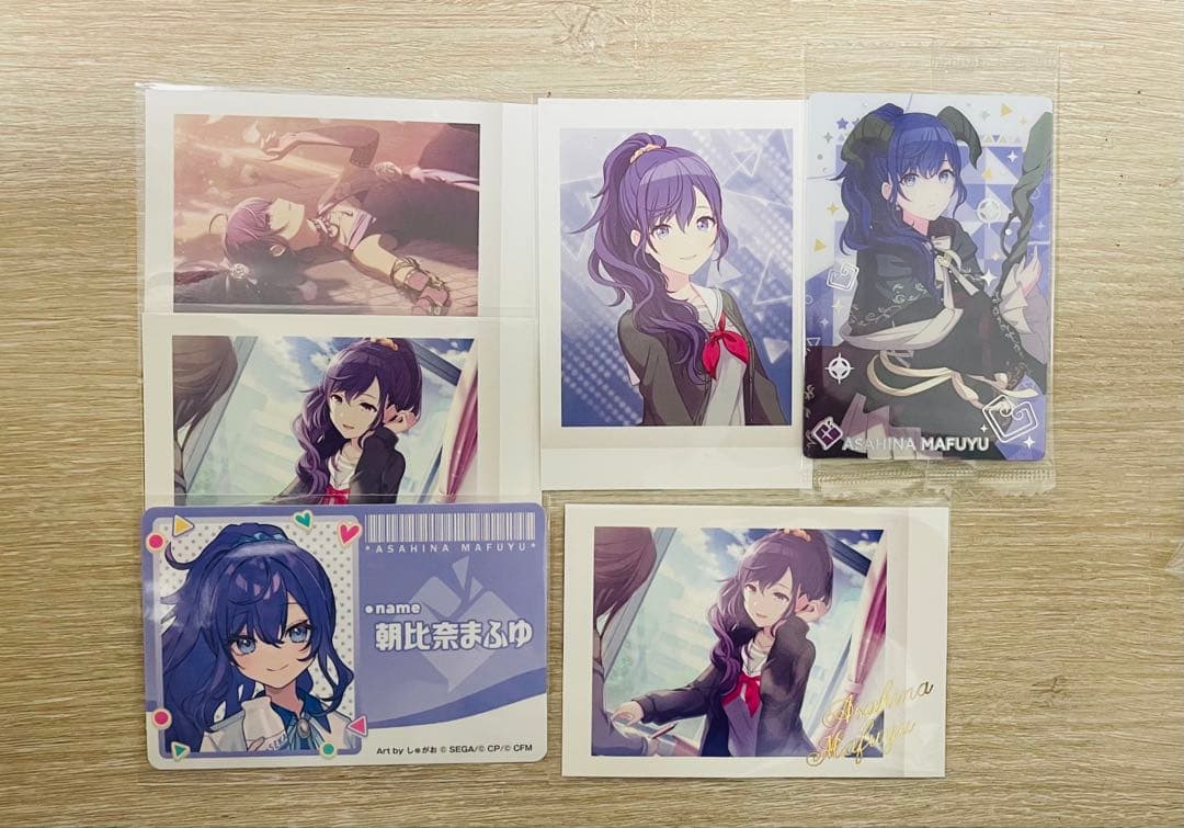 プロセカ 朝比奈まふゆ ぱしゃこれ ウエハース ローソン 箔押し - メルカリ