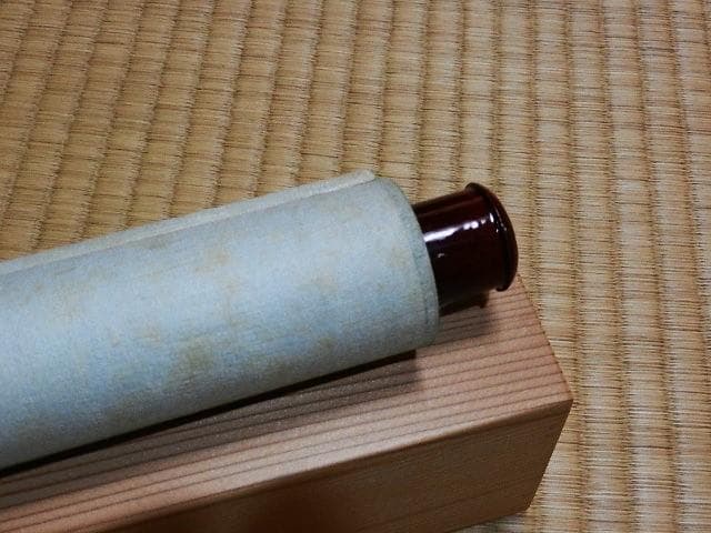 日本画家「三宅凰白」作 掛け軸「太夫画」 187（126）㌢×34