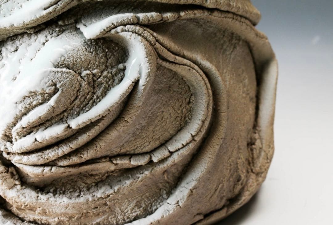 加藤洋二 最上位作 傑作 春なごり雪 水指 茶道具 本物保証 走泥