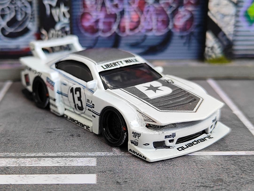 ホットウィールカスタム 日産 S15 シルビア シルエット☆深リム