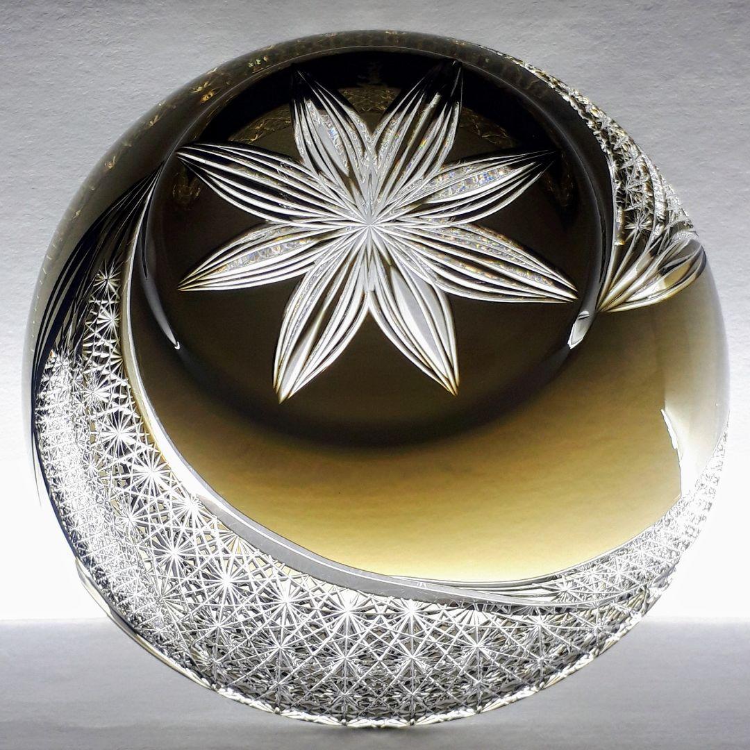 江戸切子 根本硝子工芸 根本達也 作品 中鉢【 銘： 風流 】