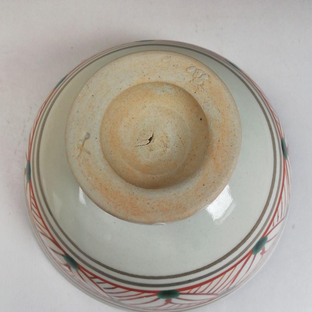 W83 茶碗 『赤絵茶碗』『日吉窯 加藤丈佳 造』 共箱 抹茶碗 茶道具