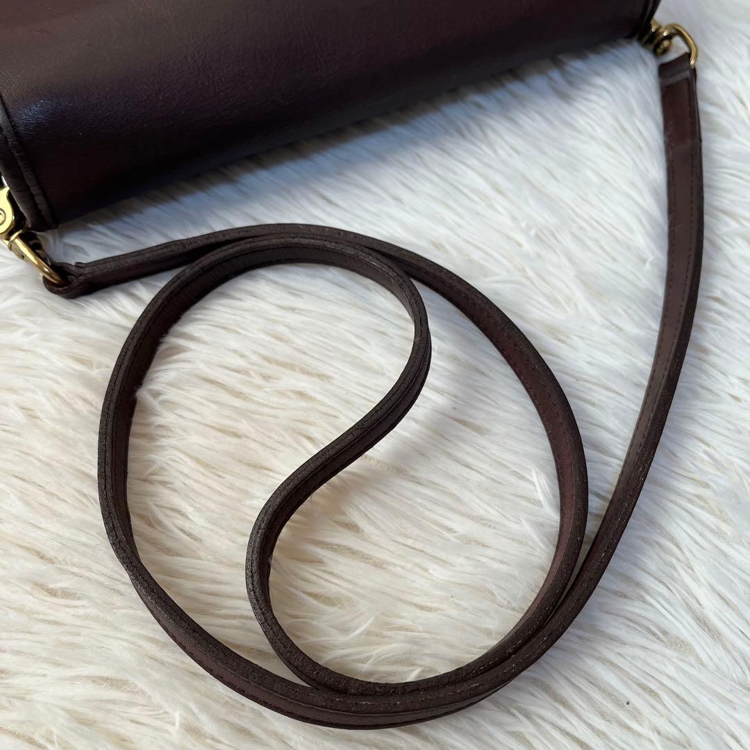 【美品】オールドコーチ　9755 USA製 グラブタンレザー　ショルダーバッグ