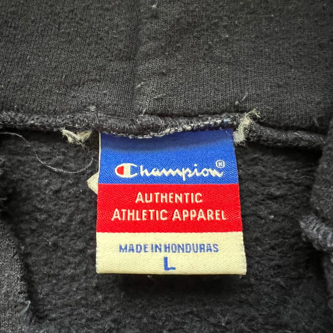 90s champion ダメージ ボロ スウェット パーカー ペンキ　グランジ
