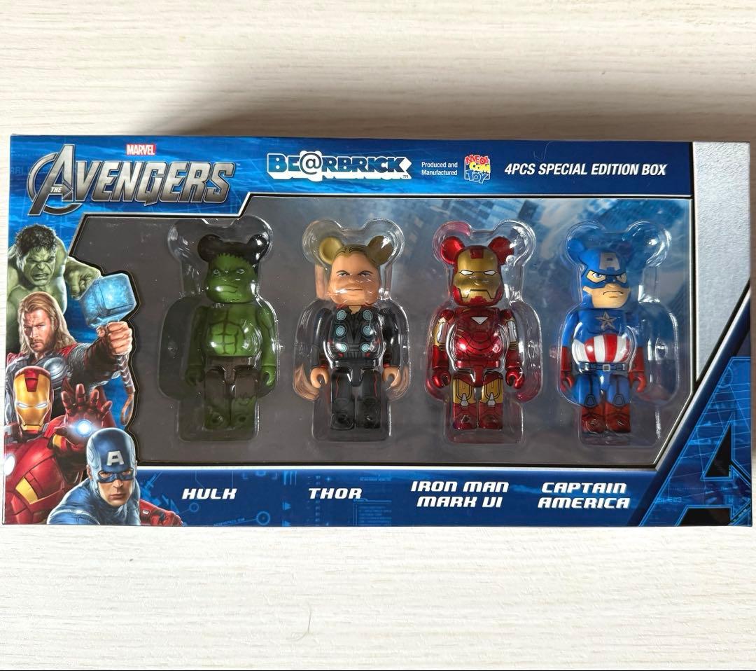 超希少 BE@RBRICKアベンジャーズ 4体セット 2000個 限定発売品