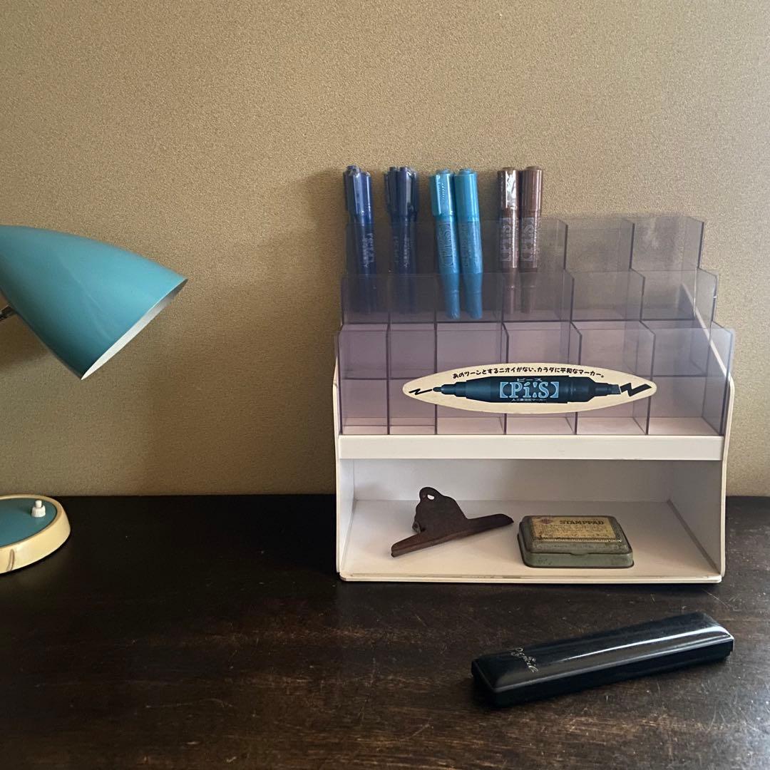 昭和レトロ 店舗什器 ペンスタンド 三菱鉛筆 ペンはおまけです - メルカリ