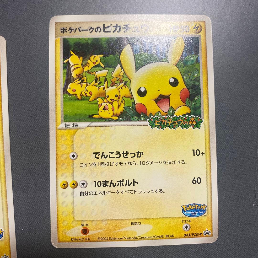 ポケパークのピカチュウ 2枚セット