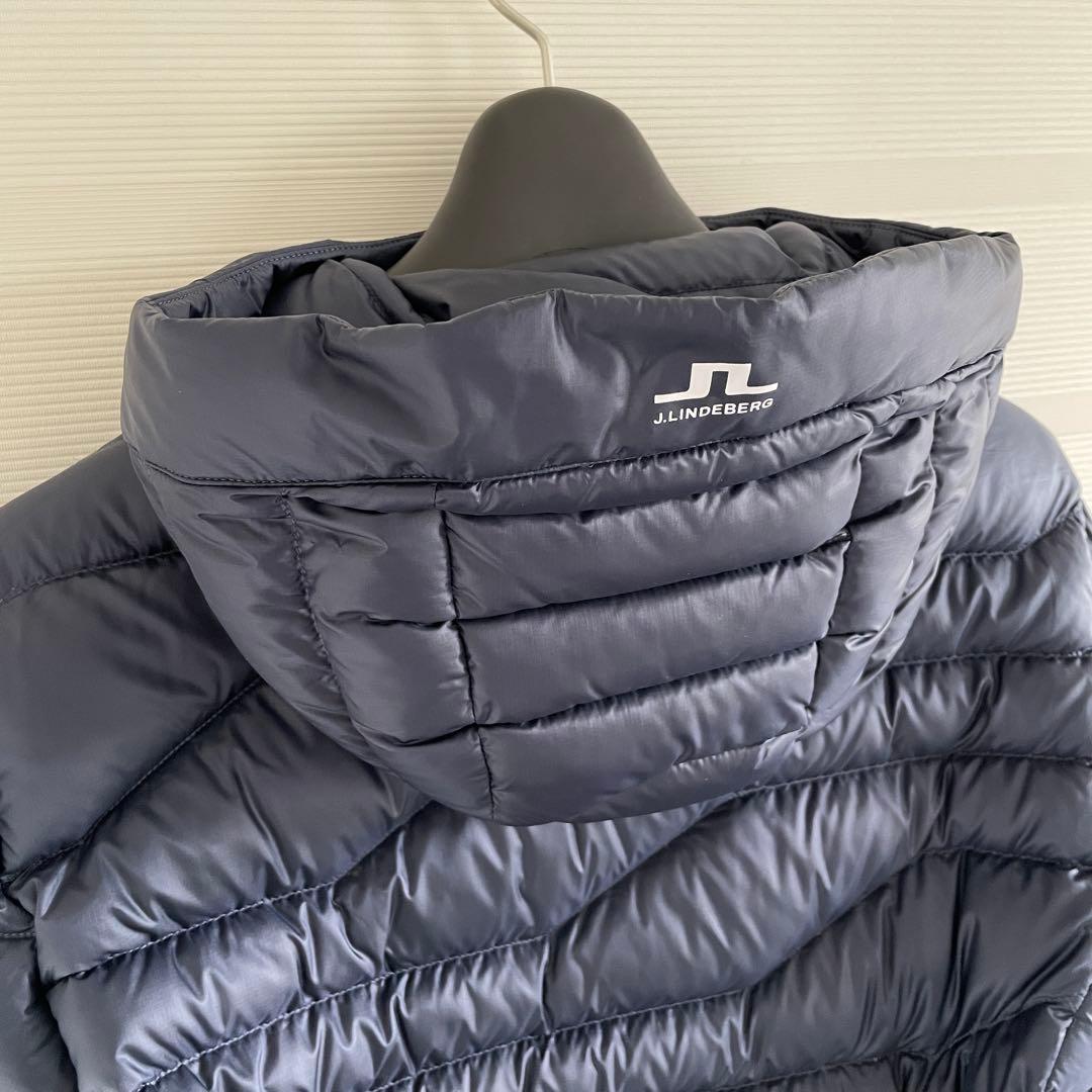 【美品】J. LINDEBERG 軽量ダウンジャケット　ネイビー