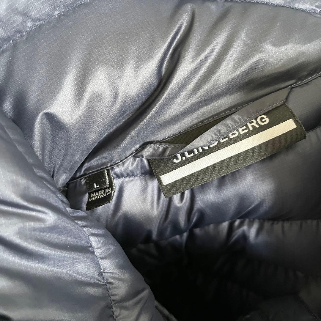 【美品】J. LINDEBERG 軽量ダウンジャケット　ネイビー