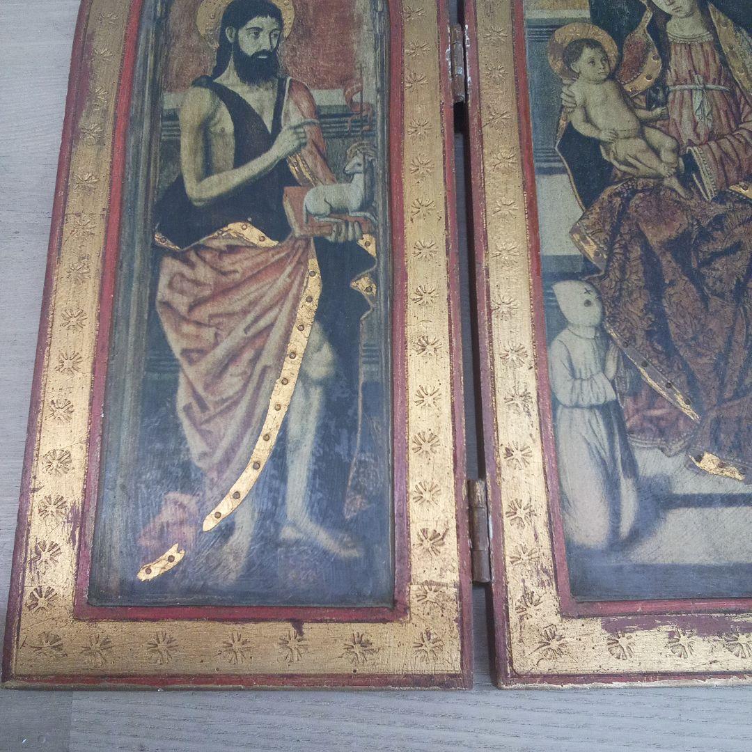 祭壇画 トリプティック イタリア土産品ビンテージ - メルカリ