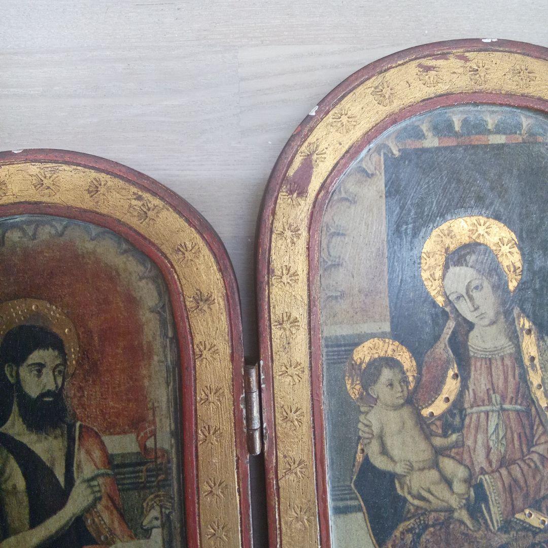 祭壇画 トリプティック イタリア土産品ビンテージ - メルカリ