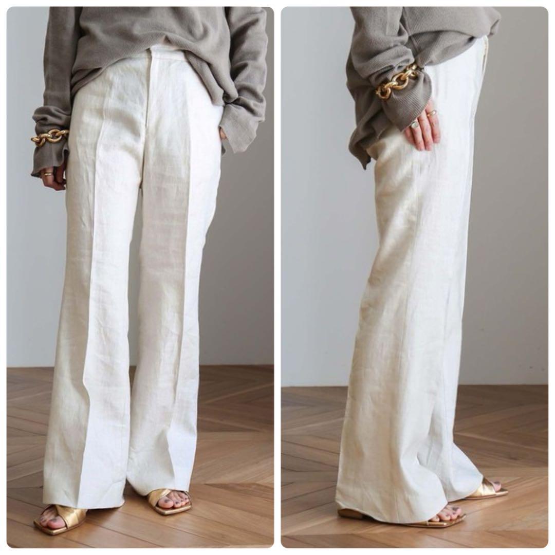 SACRA サクラ リネン混 ワイドパンツ Mサイズ SACRA サクラ ワイド