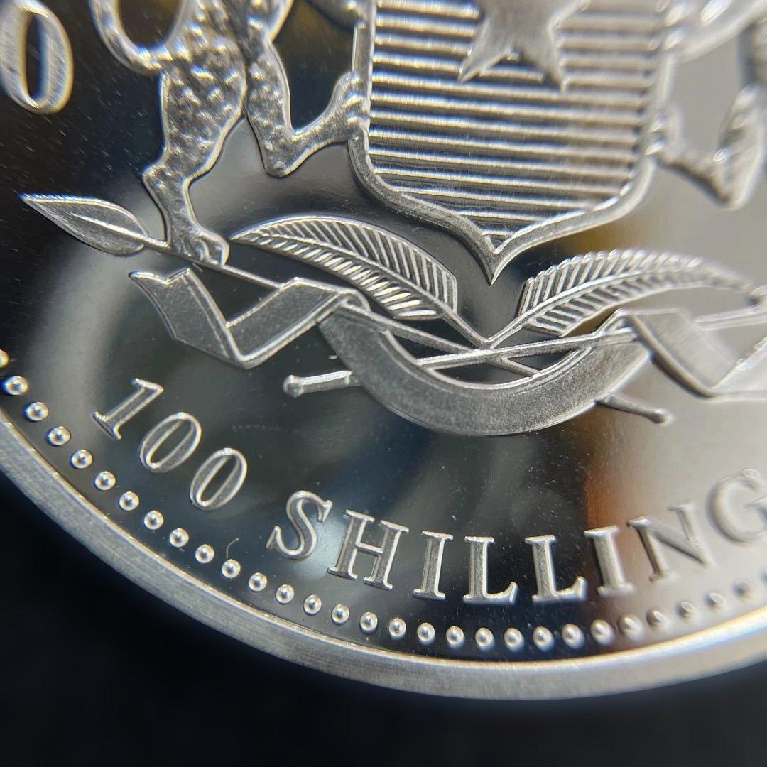 純銀】ソマリア共和国 2018年 エレファント銀貨100シリング 1オンス①