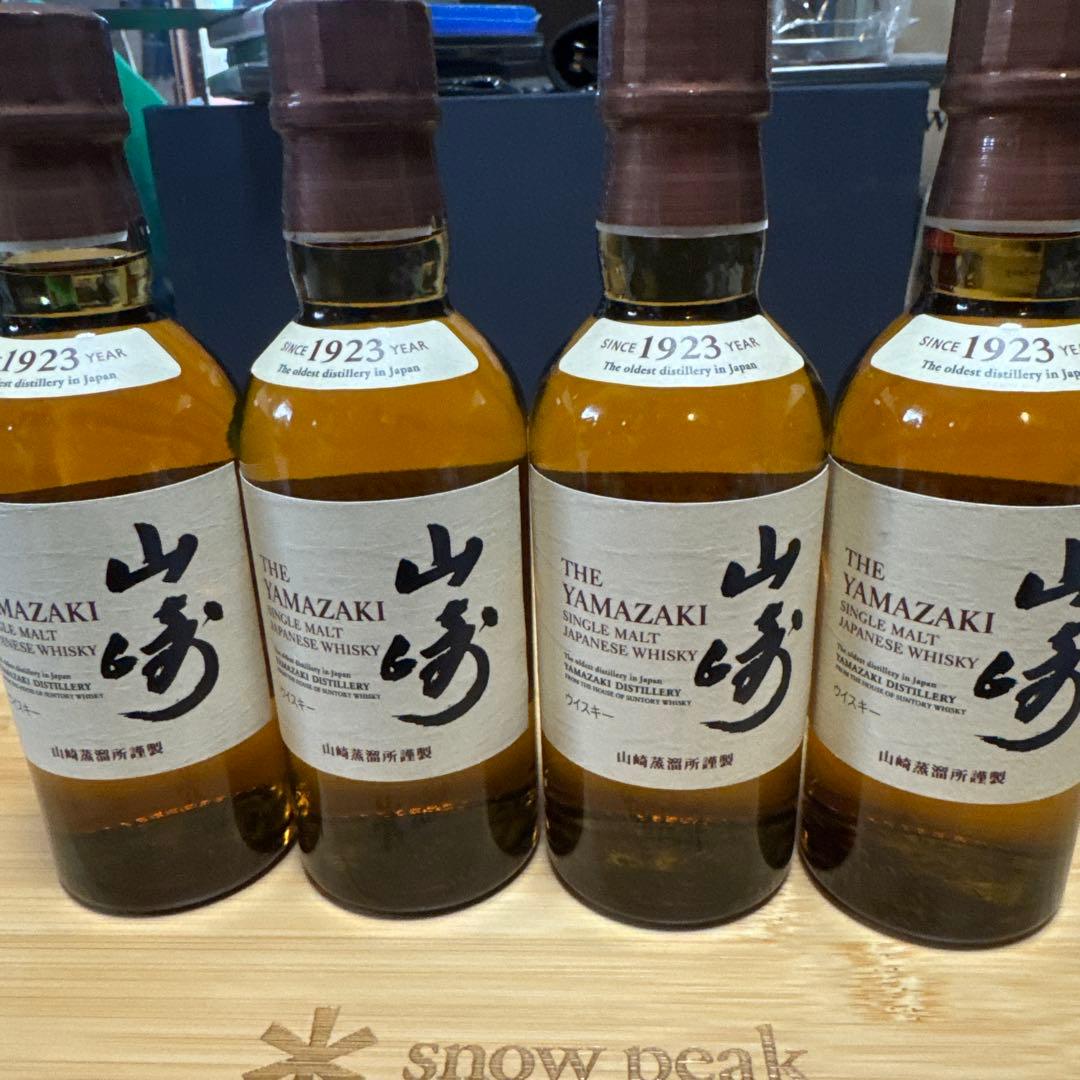 サントリー ウイスキー 「山崎」 180ml ミニボトル 4本セット