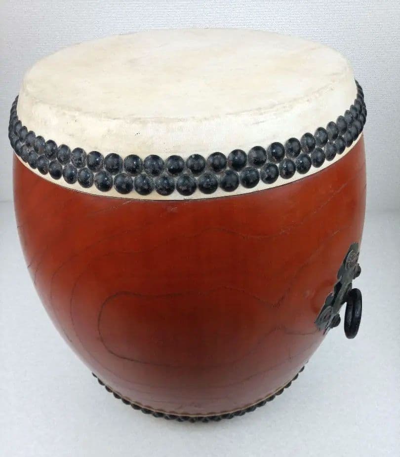 和太鼓 本欅胴 長胴太鼓 面径約30cm *AN26