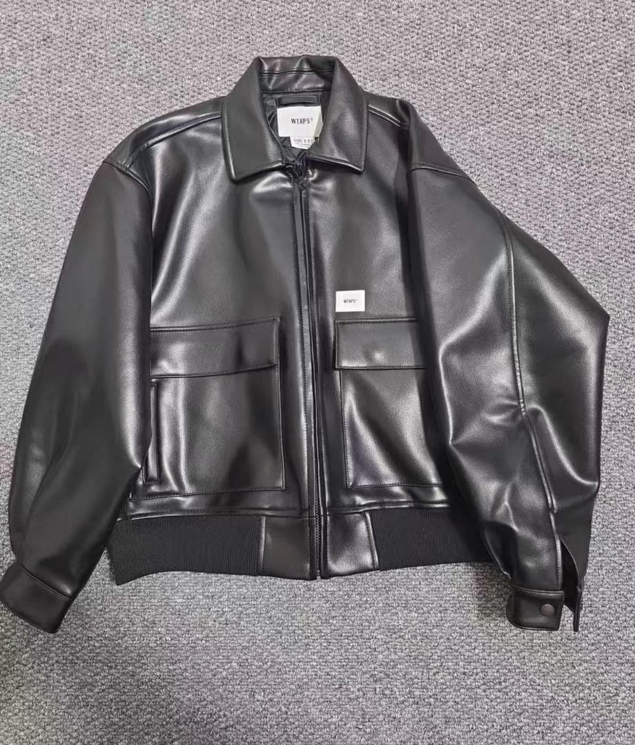 希少✨ WTAPS ブラック レザージャケット X02 - メルカリ