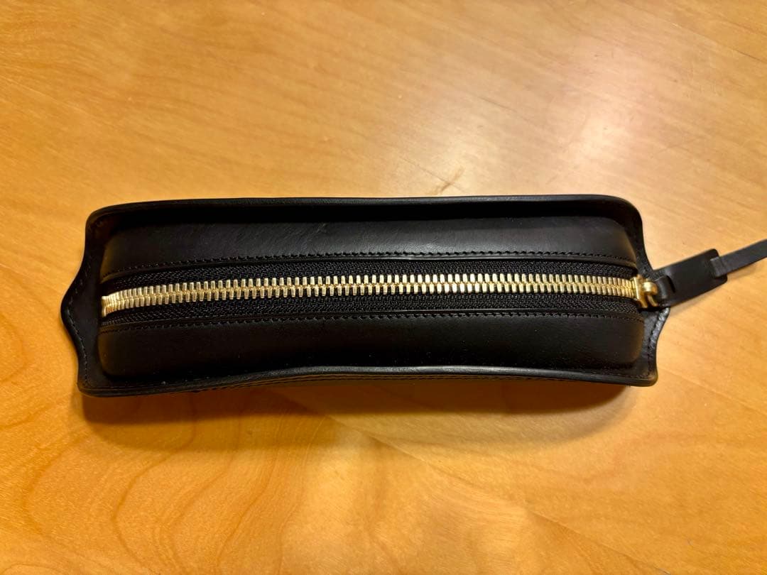 CORBO（コルボ） レザーペンケース SLATEシリーズ ブラック 革 ペンケース