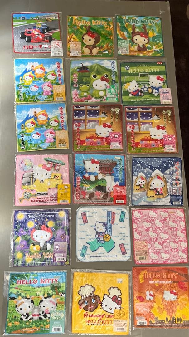 最終値下げ キティちゃん ✨レア✨ご当地キティ プチタオル 249枚 まとめ売り