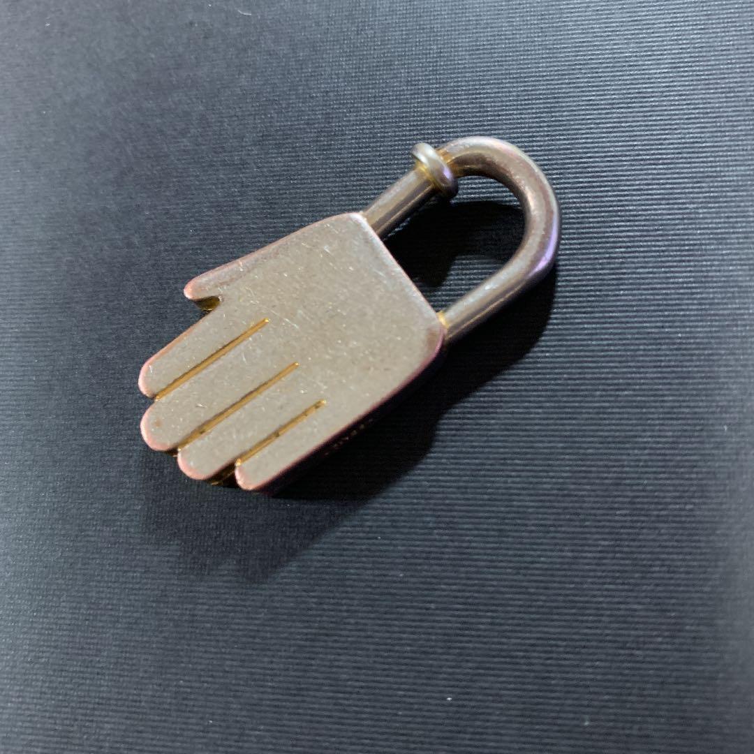 エルメス カデナ＆キー＆革紐 No.120 ツヤ消し 中古品 (77105