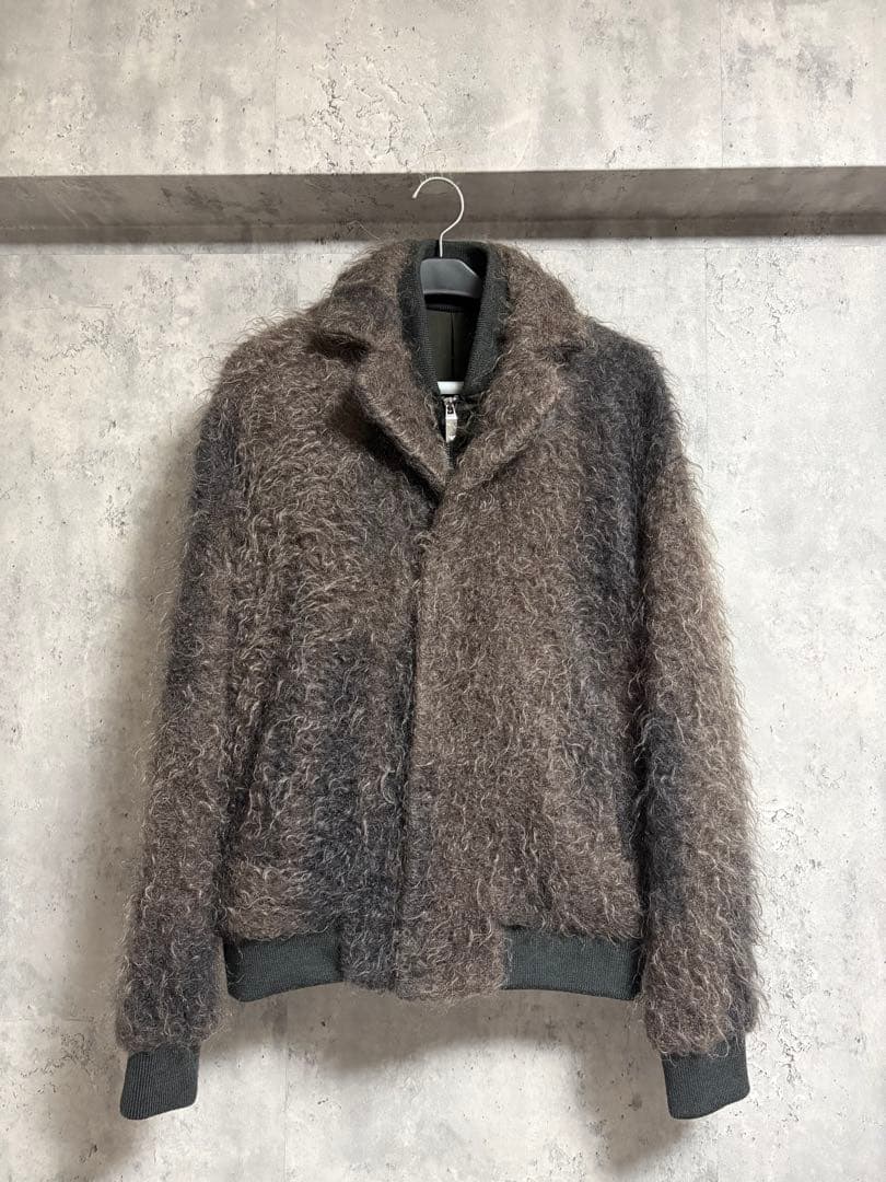 emporio armani モヘアシャギーブルゾン