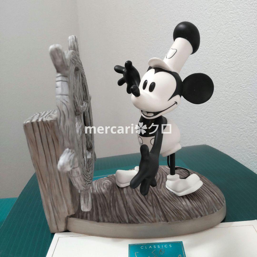 WDCC　ミッキー　ミニー　蒸気船ウィリー　フィギュア　モノクロ　ディズニー