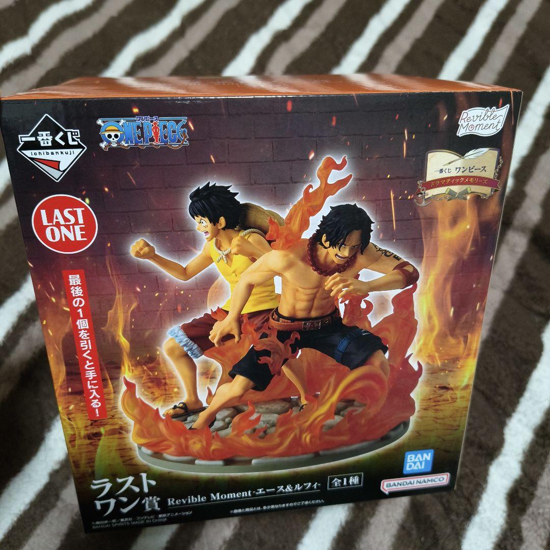 ワンピース一番くじ ラストワン賞エース&ルフィ - メルカリ