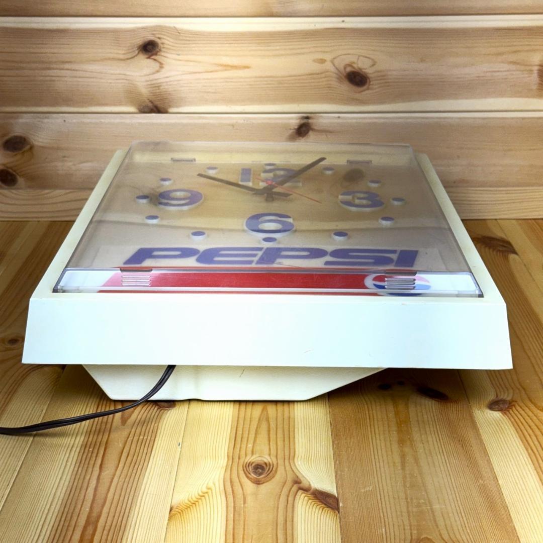 ペプシ 壁掛け時計 pepsi ビンテージ ライト アンティーク レトロ
