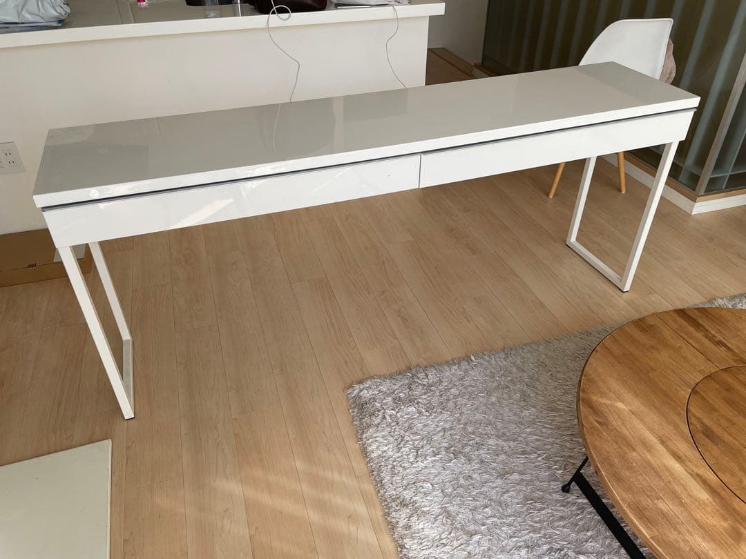 【早い者勝ち】【美品】 IKEA イケア ホワイトデスク 180x40 cm
