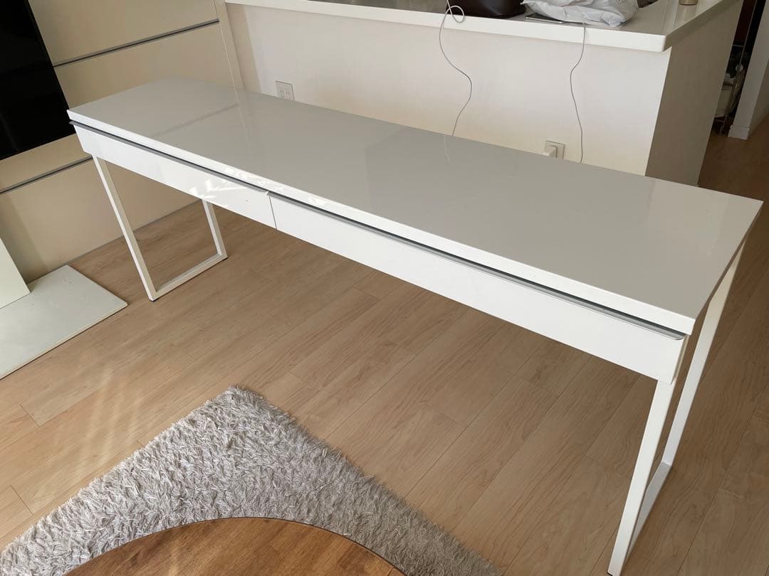 【早い者勝ち】【美品】 IKEA イケア ホワイトデスク 180x40 cm