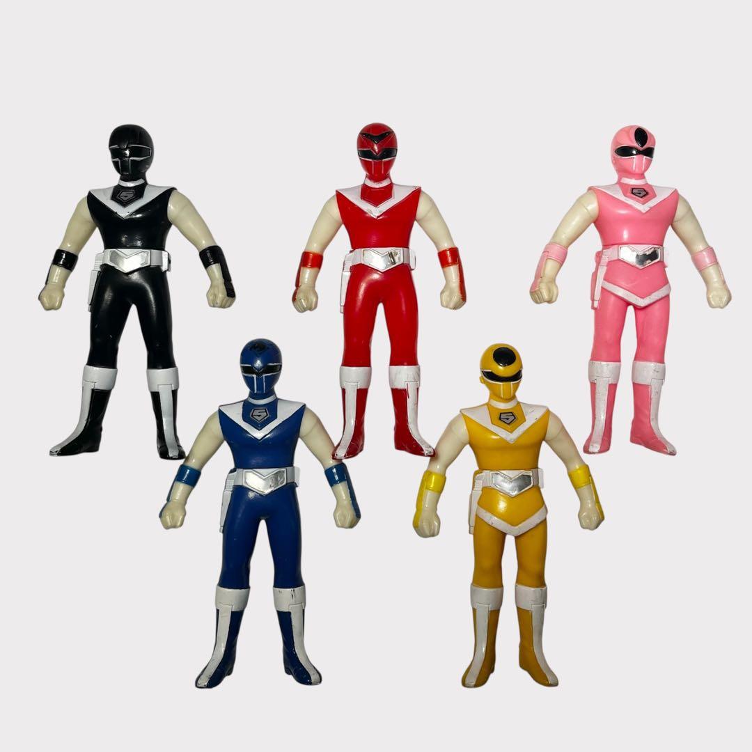 BANDAI 光戦隊マスクマン 1987年 ソフビ人形 5体セット - メルカリ