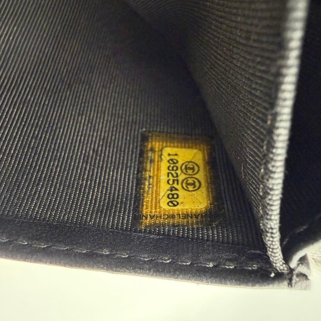 シャネル 財布 マトラッセ ラムスキン コンパクト 入れ カードケース