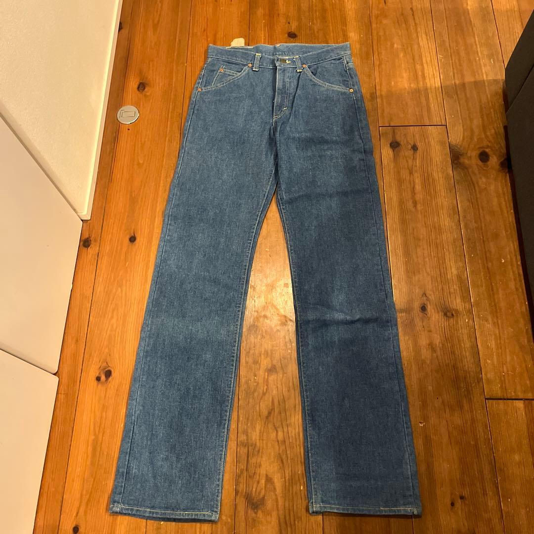 ヴィンテージ希少70s Lee 200-0049 デッドストックストレートデニム ブ*。様 70s Lee 200-0049 デッドストックストレートデニム フラ