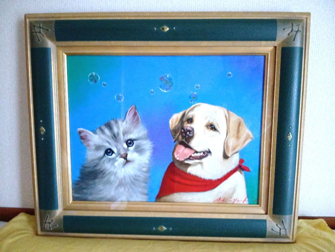 八代亜紀　油彩画F6号