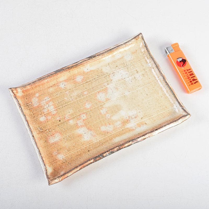 和食器 茶懐石 熊本喜一作 粉引 陶皿 銘々皿 五客 共