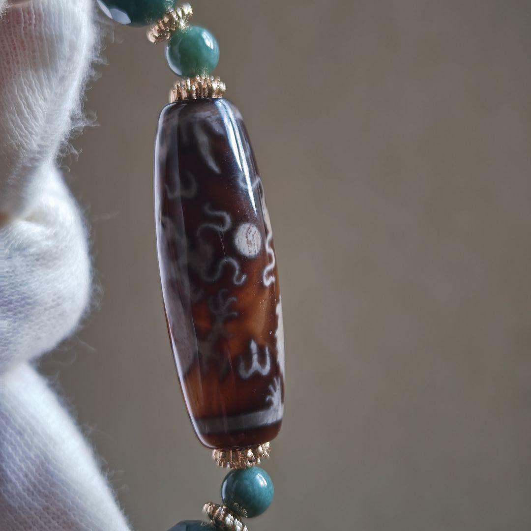 専用です♡新作♡レアカラー宝珠双皇帝龍天珠、アイリススモーキー、グアテマラ産翡翠