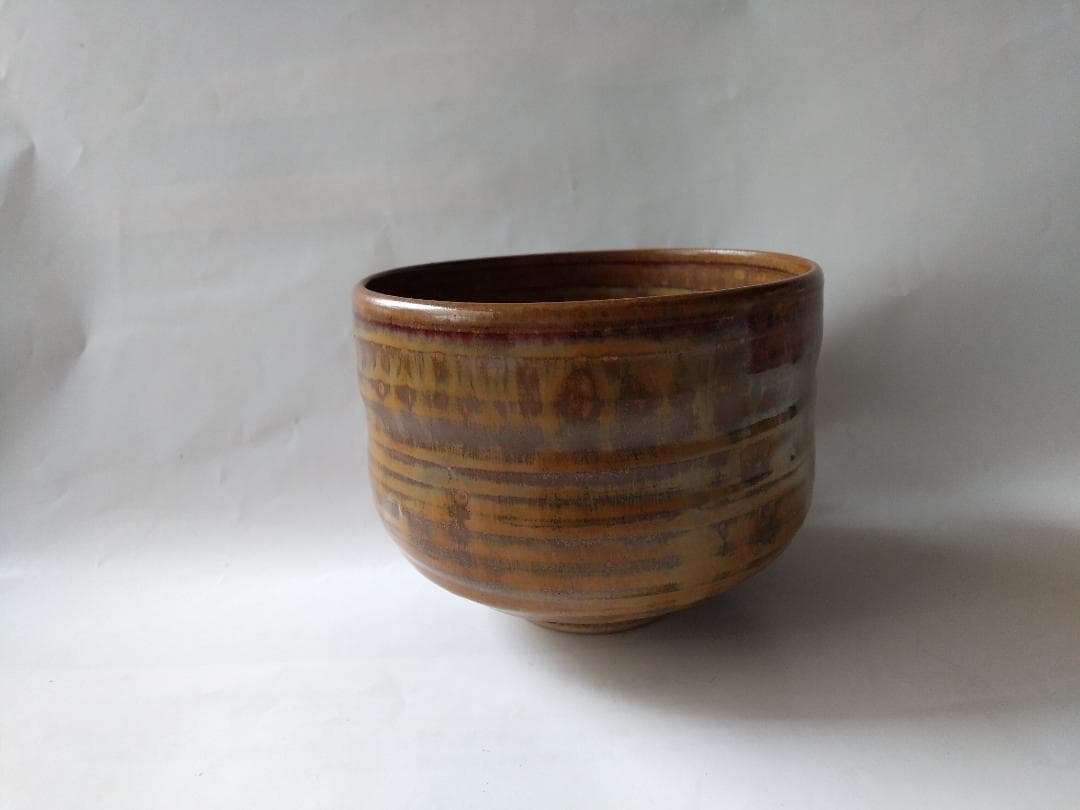 素山 作 茶碗 共箱 共布 茶器 抹茶碗 美品 です。