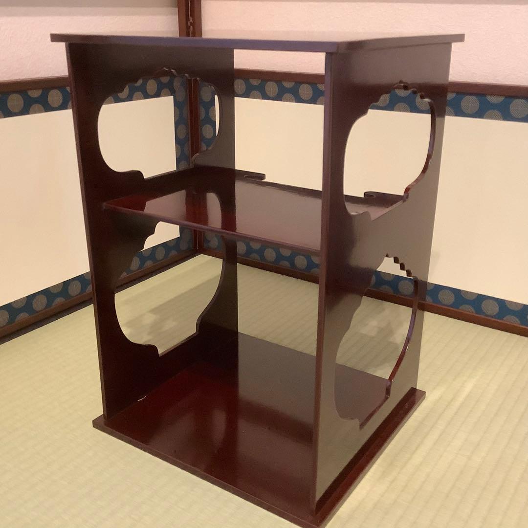 岡本陽斎 溜塗 水指棚