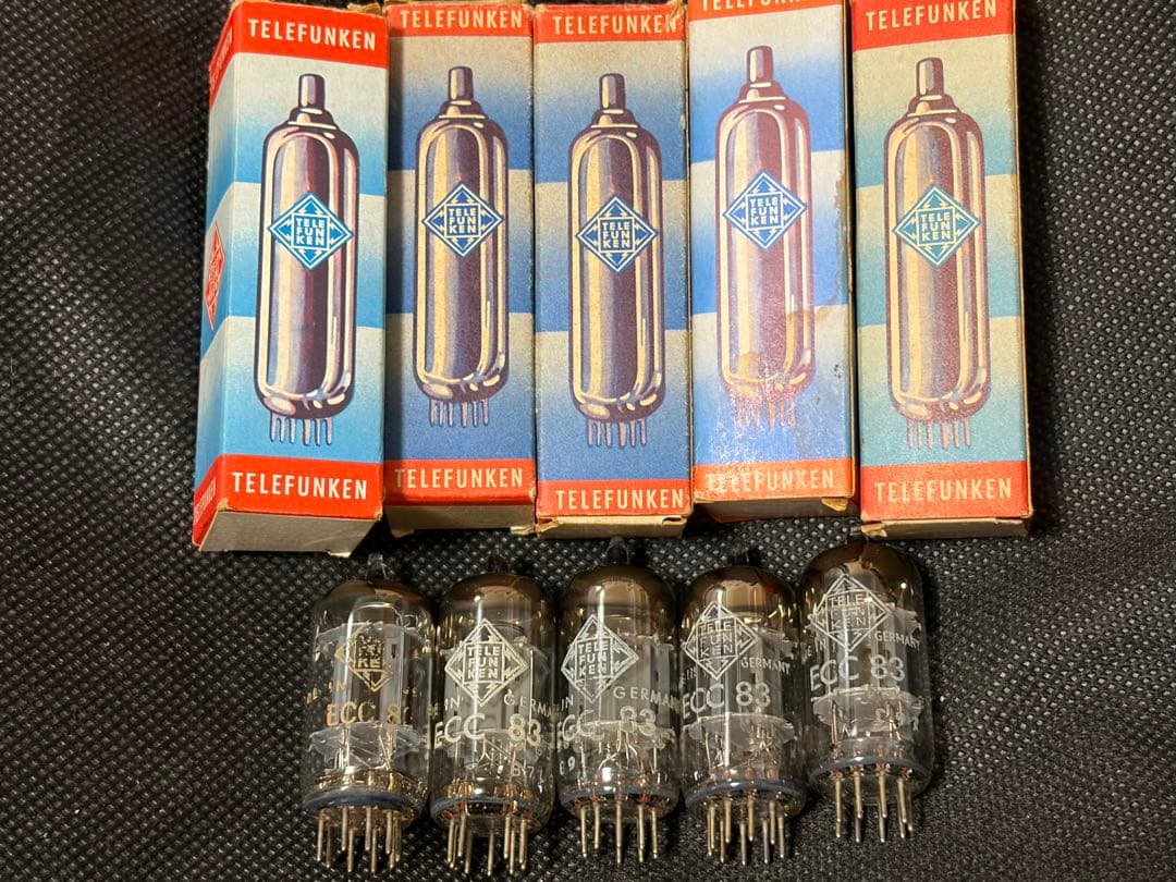 松*一様 TELEFUNKEN ECC83 真空管 5本セット 松*一様 TELEFUNKEN ECC83