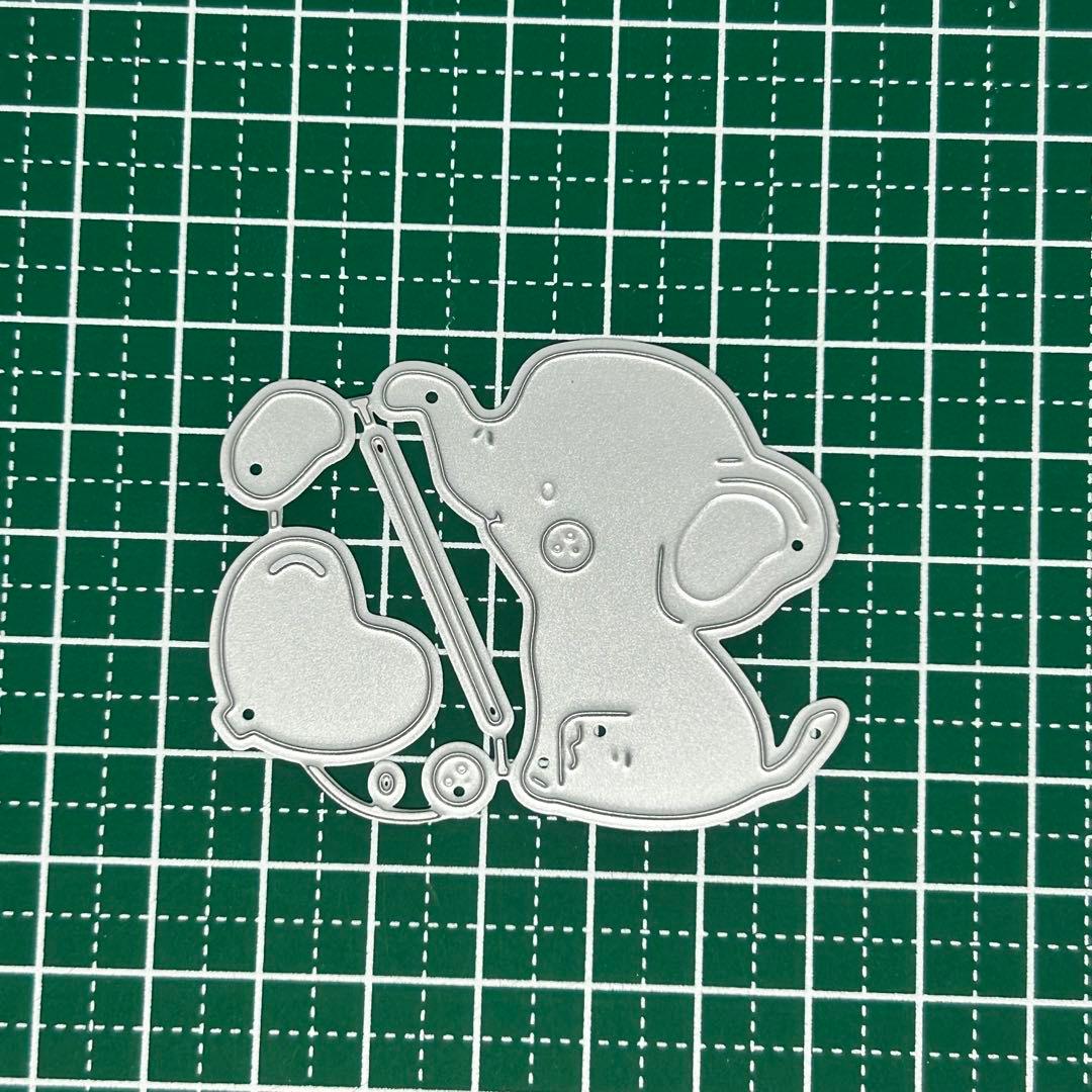 取置き【10】カッティングダイ 象と風船 350