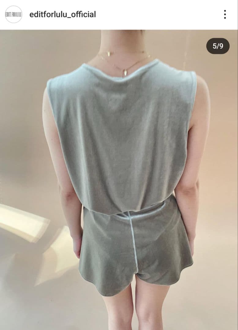 edit for luluシモーネワイルド　タンク＆パンツ