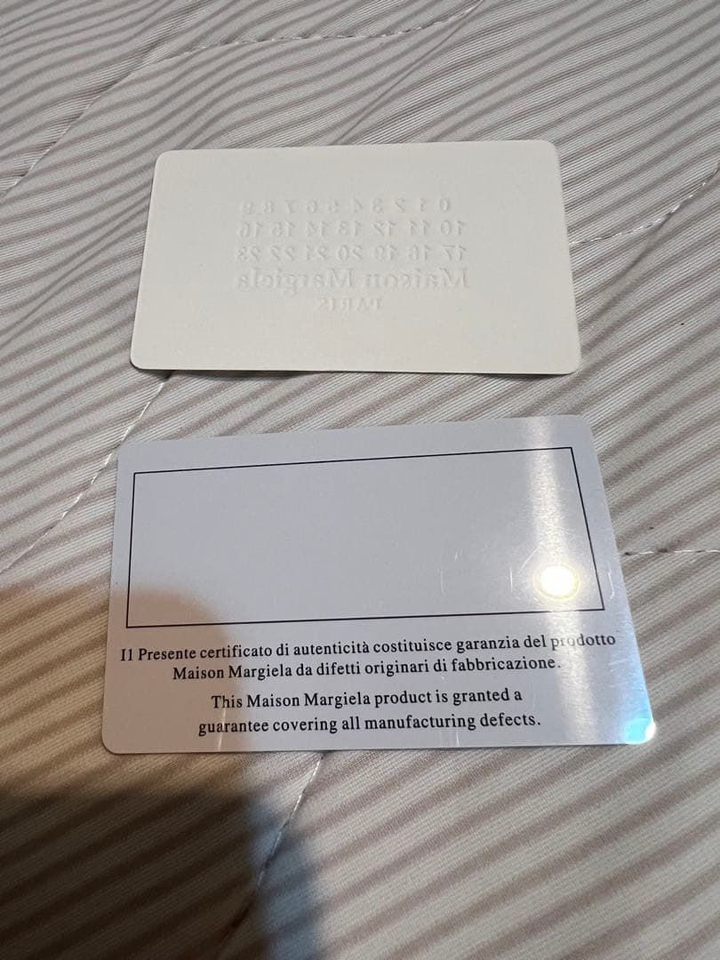 Maison Margiela ブラック レザー 二つ折り財布