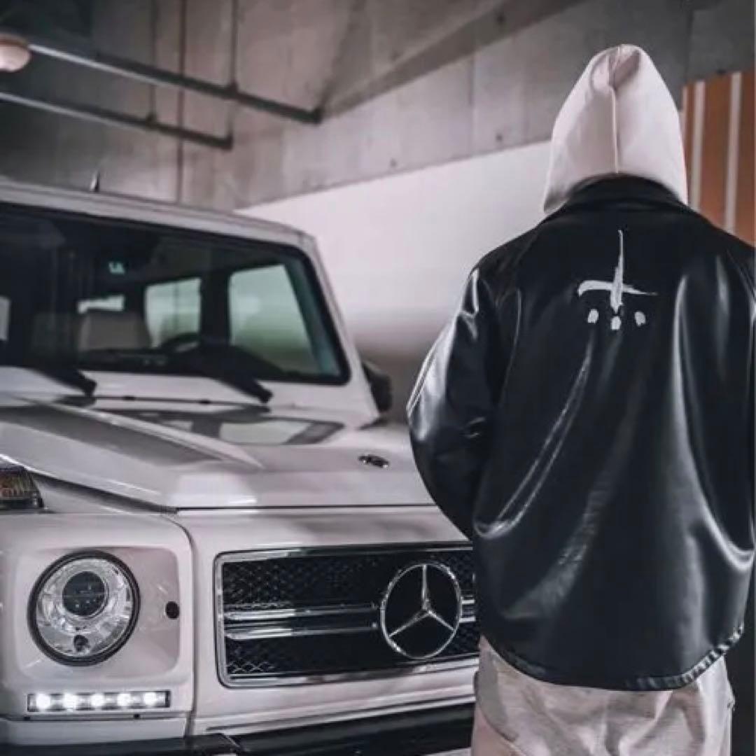 CVTVLIST カタリストコーチジャケットフェイクレザージャケットグレー